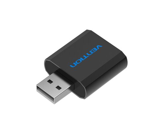 Звуковая плата Vention Audio USB 2х3,5mm jack Metal (VAB-S17-B), изображение 2 Звуковая плата Vention Audio USB 2х3,5mm jack Metal (VAB-S17-B), изображение 2