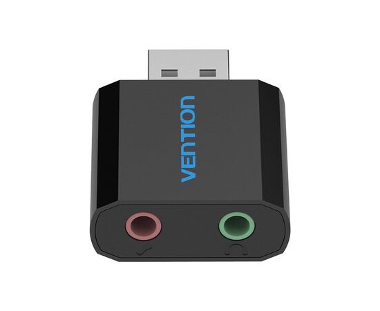 Звуковая плата Vention Audio USB 2х3,5mm jack Metal (VAB-S17-B), изображение 4 Звуковая плата Vention Audio USB 2х3,5mm jack Metal (VAB-S17-B), изображение 4