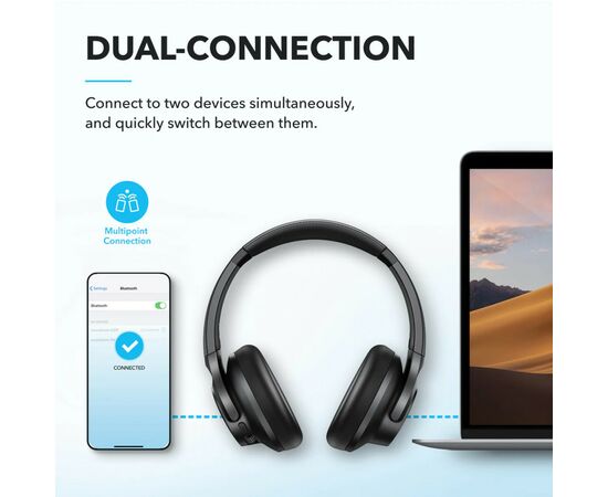 Наушники Anker SoundСore Q20i Black (A3004G11), изображение 10 Наушники Anker SoundСore Q20i Black (A3004G11), изображение 10