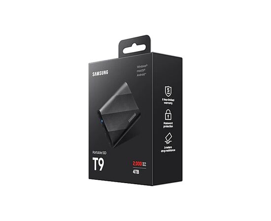 Накопитель SSD USB 3.2 4TB T9 Samsung (MU-PG4T0B/EU), изображение 11 Накопитель SSD USB 3.2 4TB T9 Samsung (MU-PG4T0B/EU), изображение 11