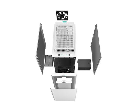 Корпус Deepcool CK500 White (R-CK500-WHNNE2-G-1), изображение 11 Корпус Deepcool CK500 White (R-CK500-WHNNE2-G-1), изображение 11