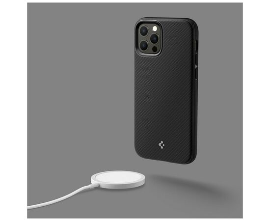 Чехол для моб. телефона Spigen Apple iPhone 12 / 12 Pro Mag Armor, Black (ACS01865), изображение 11 Чехол для моб. телефона Spigen Apple iPhone 12 / 12 Pro Mag Armor, Black (ACS01865), изображение 11