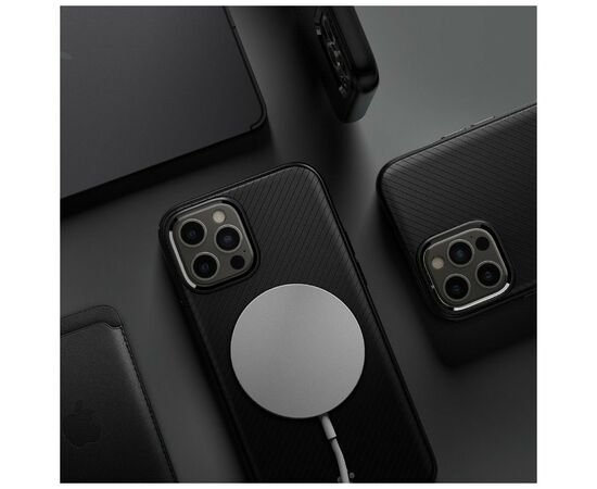 Чехол для моб. телефона Spigen Apple iPhone 12 / 12 Pro Mag Armor, Black (ACS01865), изображение 12 Чехол для моб. телефона Spigen Apple iPhone 12 / 12 Pro Mag Armor, Black (ACS01865), изображение 12