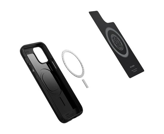 Чехол для моб. телефона Spigen Apple iPhone 12 / 12 Pro Mag Armor, Black (ACS01865), изображение 9 Чехол для моб. телефона Spigen Apple iPhone 12 / 12 Pro Mag Armor, Black (ACS01865), изображение 9