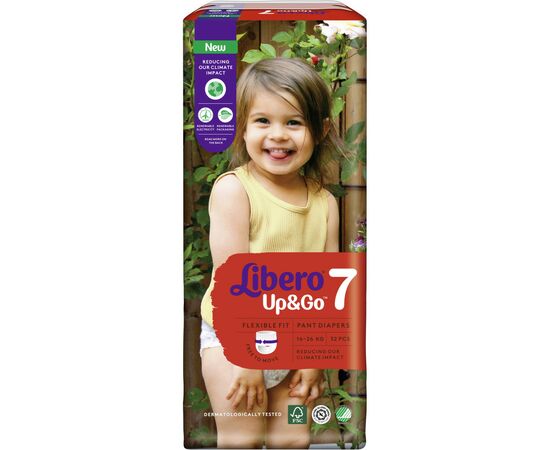 Подгузник Libero UpGo 7 16-26 кг 32 шт HERO (7322541091044), изображение 2 Подгузник Libero UpGo 7 16-26 кг 32 шт HERO (7322541091044), изображение 2