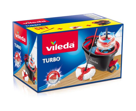 Комплект для уборки Vileda EasyWring & Clean Turbo (4023103194113), изображение 2 Комплект для уборки Vileda EasyWring & Clean Turbo (4023103194113), изображение 2