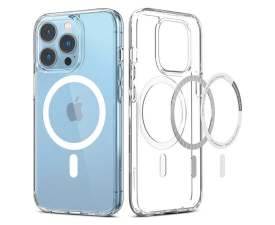 Чехол для мобильного телефона Spigen Apple Iphone 13 Pro Ultra Hybrid Mag Safe, White (ACS03267), изображение 10