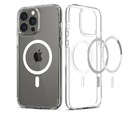 Чехол для мобильного телефона Spigen Apple Iphone 13 Pro Ultra Hybrid Mag Safe, White (ACS03267), изображение 9