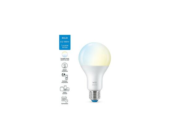 Умная лампочка WiZ E27 13W (100W 1520Lm) A67 2700-6500K Wi-Fi (929002449602), изображение 11 Умная лампочка WiZ E27 13W (100W 1520Lm) A67 2700-6500K Wi-Fi (929002449602), изображение 11