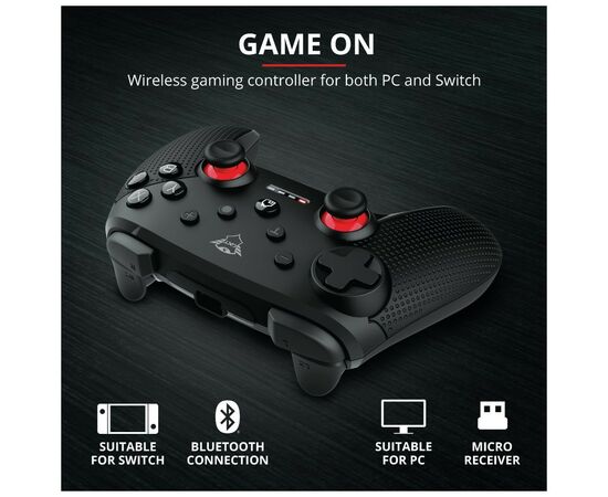 Геймпад Trust GXT 1230 MUTA Bluetooth Black (23579), изображение 11 Геймпад Trust GXT 1230 MUTA Bluetooth Black (23579), изображение 11