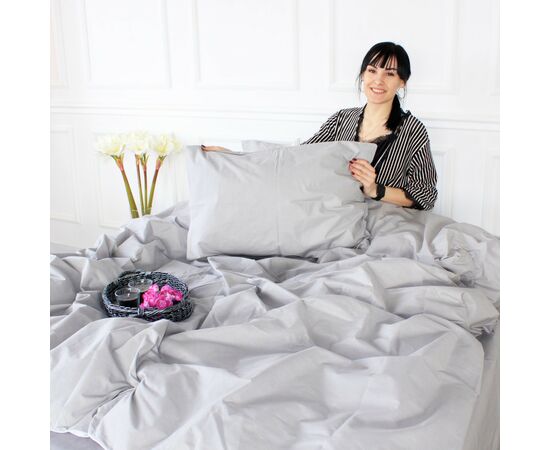 Постільна білизна MirSon Ranforce Elite 16-5703 Light Gray 2х160х220 (2200004730813), зображення 2 Постільна білизна MirSon Ranforce Elite 16-5703 Light Gray 2х160х220 (2200004730813), зображення 2