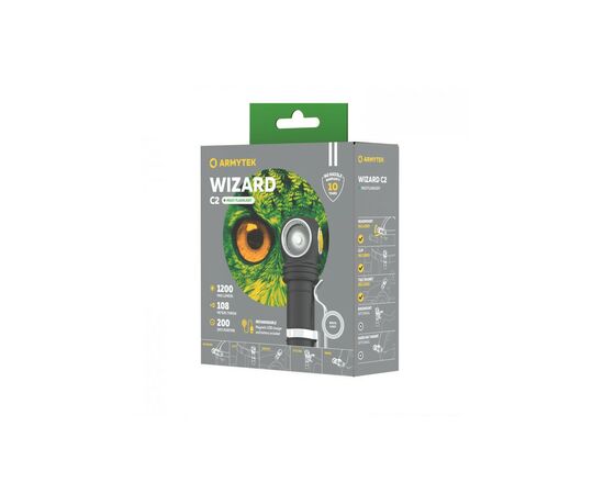 Фонарь Armytek Wizard C2 Marnet USB White (F08901C), изображение 5 Фонарь Armytek Wizard C2 Marnet USB White (F08901C), изображение 5