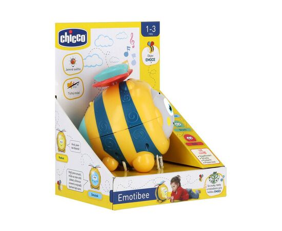 Развивающая игрушка Chicco музыкальная Эмоциональная пчелка (11089.00), изображение 11 Развивающая игрушка Chicco музыкальная Эмоциональная пчелка (11089.00), изображение 11