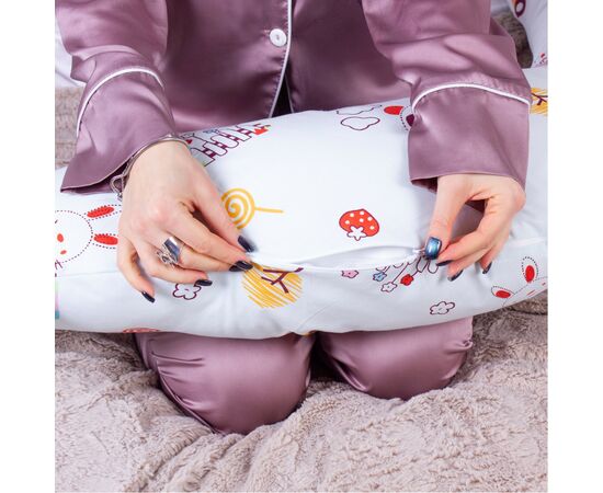 Подушка MirSon для беременных и кормления №8322 Print Line 17-0513 Toys Бязь 30х170х20 см (2200006200475), изображение 3 Подушка MirSon для беременных и кормления №8322 Print Line 17-0513 Toys Бязь 30х170х20 см (2200006200475), изображение 3
