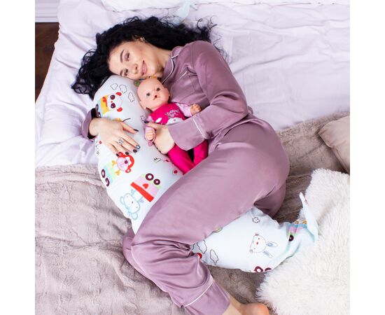 Подушка MirSon для беременных и кормления №8322 Print Line 17-0513 Toys Бязь 30х170х20 см (2200006200475), изображение 4 Подушка MirSon для беременных и кормления №8322 Print Line 17-0513 Toys Бязь 30х170х20 см (2200006200475), изображение 4