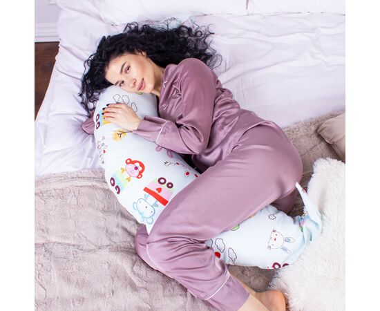 Подушка MirSon для беременных и кормления №8322 Print Line 17-0513 Toys Бязь 30х170х20 см (2200006200475), изображение 5 Подушка MirSon для беременных и кормления №8322 Print Line 17-0513 Toys Бязь 30х170х20 см (2200006200475), изображение 5