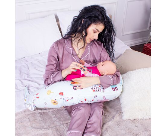 Подушка MirSon для беременных и кормления №8322 Print Line 17-0513 Toys Бязь 30х170х20 см (2200006200475), изображение 7 Подушка MirSon для беременных и кормления №8322 Print Line 17-0513 Toys Бязь 30х170х20 см (2200006200475), изображение 7