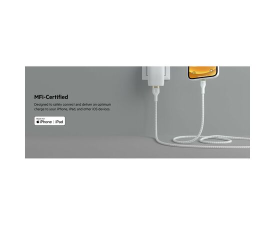 Дата кабель USB 2.0 AM to Lightning 1.0m white Belkin (CAA010BT1MWH), изображение 12 Дата кабель USB 2.0 AM to Lightning 1.0m white Belkin (CAA010BT1MWH), изображение 12