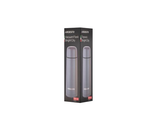 Термос Ardesto Bright City 500 мл Grey (AR2650GR), изображение 3 Термос Ardesto Bright City 500 мл Grey (AR2650GR), изображение 3