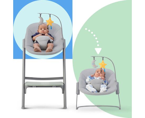 Стульчик для кормления Kinderkraft с шезлонгом Livy Calmee Aster Pink (5902533919635), изображение 7 Стульчик для кормления Kinderkraft с шезлонгом Livy Calmee Aster Pink (5902533919635), изображение 7