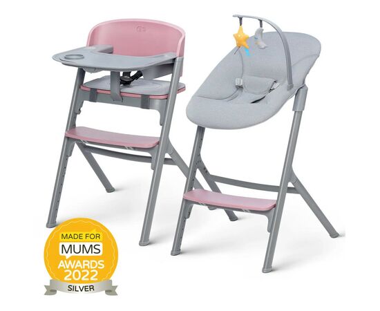 Стульчик для кормления Kinderkraft с шезлонгом Livy Calmee Aster Pink (5902533919635), изображение 8 Стульчик для кормления Kinderkraft с шезлонгом Livy Calmee Aster Pink (5902533919635), изображение 8