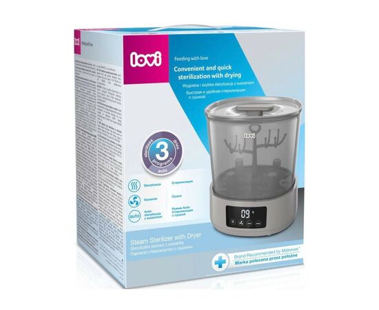 Стерилізатор Lovi електричний паровий зі сушаркою (12/209), зображення 4