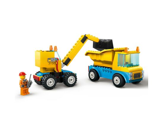 Конструктор LEGO City Строительный грузовик и шаровидный кран-таран 235 деталей (60391), изображение 3 Конструктор LEGO City Строительный грузовик и шаровидный кран-таран 235 деталей (60391), изображение 3