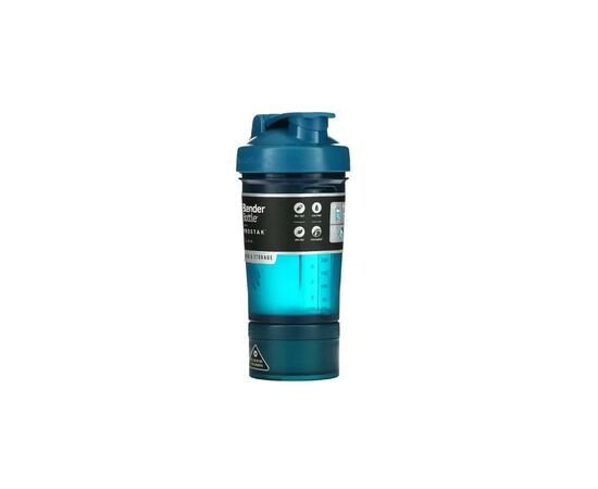 Шейкер спортивный BlenderBottle ProStak 22oz/650 мл з 2-ма контейнерами Синій (PS 22oz Navy), изображение 6 Шейкер спортивный BlenderBottle ProStak 22oz/650 мл з 2-ма контейнерами Синій (PS 22oz Navy), изображение 6