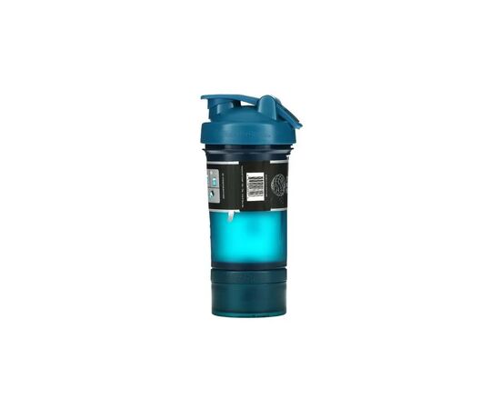 Шейкер спортивный BlenderBottle ProStak 22oz/650 мл з 2-ма контейнерами Синій (PS 22oz Navy), изображение 7 Шейкер спортивный BlenderBottle ProStak 22oz/650 мл з 2-ма контейнерами Синій (PS 22oz Navy), изображение 7