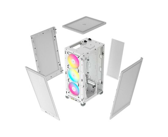 Корпус Corsair iCUE 2000D RGB AIRFLOW White (CC-9011247-WW), изображение 10 Корпус Corsair iCUE 2000D RGB AIRFLOW White (CC-9011247-WW), изображение 10