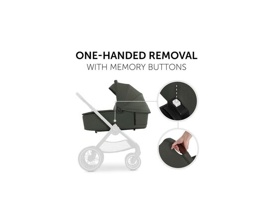 Коляска Hauck 2 в 1 Walk N Care Air (Dark Olive) (16549-2), изображение 10 Коляска Hauck 2 в 1 Walk N Care Air (Dark Olive) (16549-2), изображение 10