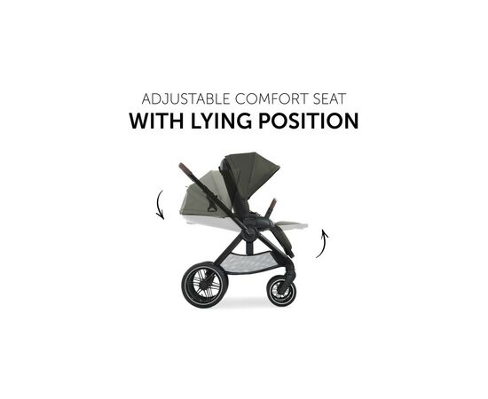 Коляска Hauck 2 в 1 Walk N Care Air (Dark Olive) (16549-2), изображение 4 Коляска Hauck 2 в 1 Walk N Care Air (Dark Olive) (16549-2), изображение 4