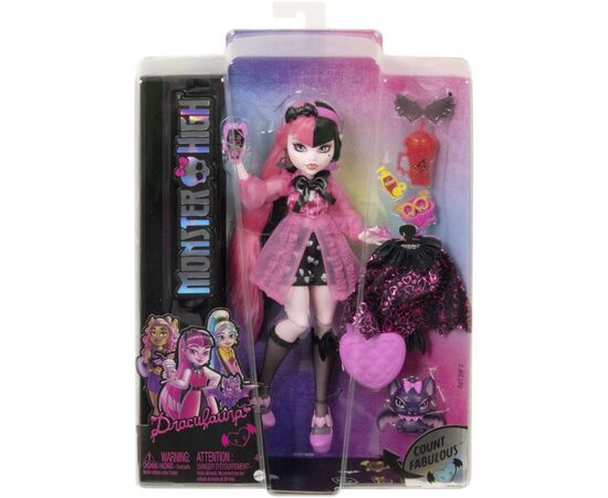 Кукла Monster High Монстро-классика Дракулора (HHK51), изображение 8 Кукла Monster High Монстро-классика Дракулора (HHK51), изображение 8