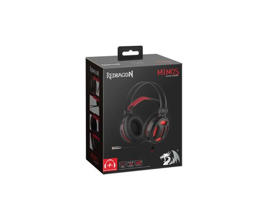 Наушники Redragon Minos Surround 7.1 Black-Red (78368), изображение 11 Наушники Redragon Minos Surround 7.1 Black-Red (78368), изображение 11