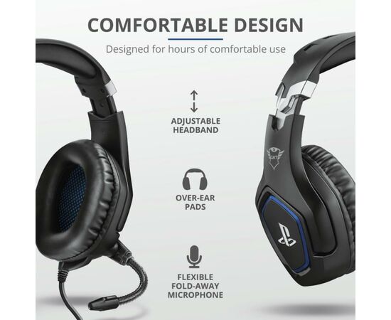 Наушники Trust GXT 488 Forze-G for PS4 Black (23530), изображение 5 Наушники Trust GXT 488 Forze-G for PS4 Black (23530), изображение 5