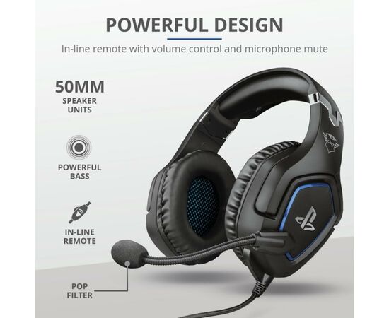 Наушники Trust GXT 488 Forze-G for PS4 Black (23530), изображение 7 Наушники Trust GXT 488 Forze-G for PS4 Black (23530), изображение 7
