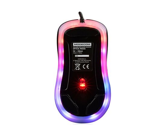 Мишка Modecom Volcano GMX Assassin RGB Silent USB Black (M-MC-GMX-SILENT-ASSASSIN), зображення 11 Мишка Modecom Volcano GMX Assassin RGB Silent USB Black (M-MC-GMX-SILENT-ASSASSIN), зображення 11
