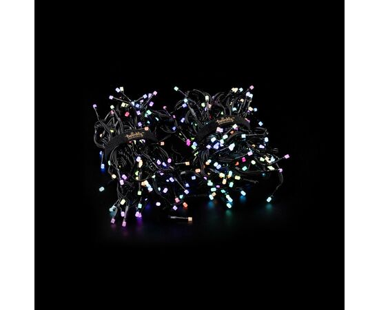 Гирлянда Twinkly Smart LED Cluster RGB, 400, BT + WiFi, Gen II, IP44 кабель ч (TWC400STP-BEU), изображение 11 Гирлянда Twinkly Smart LED Cluster RGB, 400, BT + WiFi, Gen II, IP44 кабель ч (TWC400STP-BEU), изображение 11