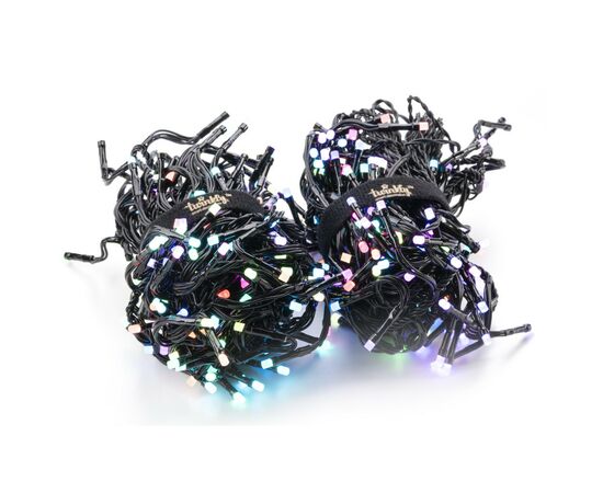 Гирлянда Twinkly Smart LED Cluster RGB, 400, BT + WiFi, Gen II, IP44 кабель ч (TWC400STP-BEU), изображение 2 Гирлянда Twinkly Smart LED Cluster RGB, 400, BT + WiFi, Gen II, IP44 кабель ч (TWC400STP-BEU), изображение 2