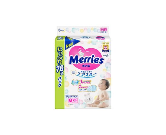 Подгузник Merries для детей M 6-11 кг 76 шт (538862)