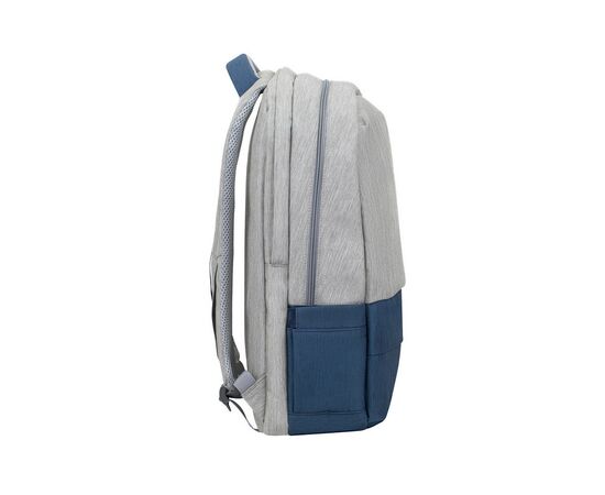 Рюкзак для ноутбука RivaCase 17.3" 7567 Prater, Grey / Dark Blue (7567Grey/DarkBlue), изображение 6 Рюкзак для ноутбука RivaCase 17.3" 7567 Prater, Grey / Dark Blue (7567Grey/DarkBlue), изображение 6