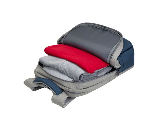 Рюкзак для ноутбука RivaCase 17.3" 7567 Prater, Grey / Dark Blue (7567Grey/DarkBlue), изображение 7 Рюкзак для ноутбука RivaCase 17.3" 7567 Prater, Grey / Dark Blue (7567Grey/DarkBlue), изображение 7