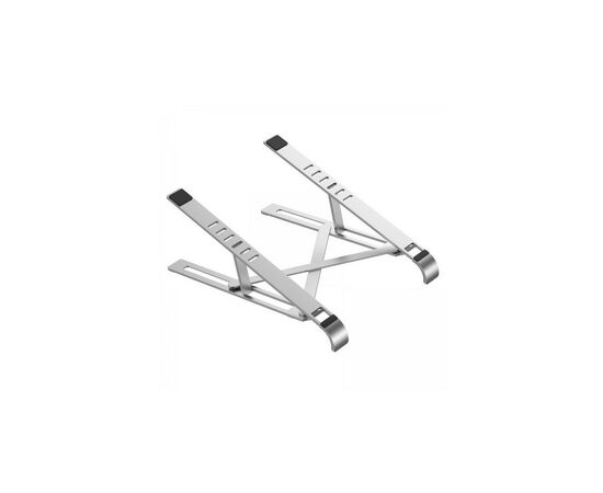 Подставка для ноутбука Choetech до 15", алюминий, компактная конструкция (H045-SL), изображение 2 Подставка для ноутбука Choetech до 15", алюминий, компактная конструкция (H045-SL), изображение 2