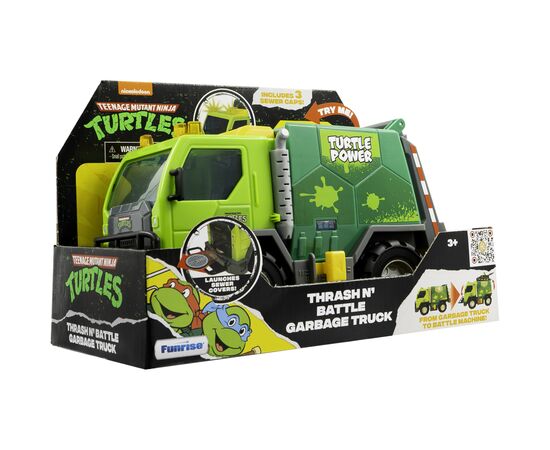 Игровой набор Funrise TMNT Черепашки-Ниндзя классические Боевой мусоровоз со светом и звуком (71045), изображение 4 Игровой набор Funrise TMNT Черепашки-Ниндзя классические Боевой мусоровоз со светом и звуком (71045), изображение 4