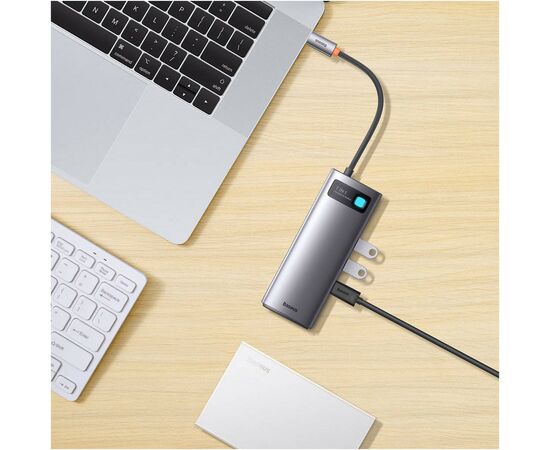Порт-реплікатор Baseus 7-in-1 Metal Gleam Series Type-C to HDMI+USB+VGA+RJ45 Docking Station (WKWG040013), зображення 11 Порт-реплікатор Baseus 7-in-1 Metal Gleam Series Type-C to HDMI+USB+VGA+RJ45 Docking Station (WKWG040013), зображення 11