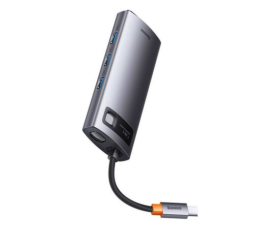 Порт-реплікатор Baseus 7-in-1 Metal Gleam Series Type-C to HDMI+USB+VGA+RJ45 Docking Station (WKWG040013), зображення 3 Порт-реплікатор Baseus 7-in-1 Metal Gleam Series Type-C to HDMI+USB+VGA+RJ45 Docking Station (WKWG040013), зображення 3
