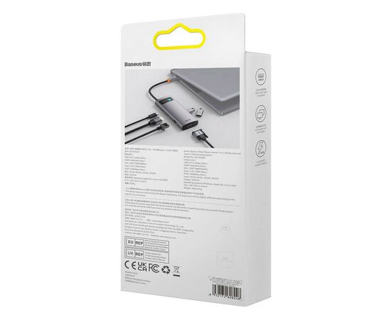 Порт-реплікатор Baseus 7-in-1 Metal Gleam Series Type-C to HDMI+USB+VGA+RJ45 Docking Station (WKWG040013), зображення 8 Порт-реплікатор Baseus 7-in-1 Metal Gleam Series Type-C to HDMI+USB+VGA+RJ45 Docking Station (WKWG040013), зображення 8