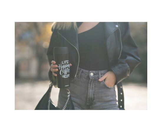 Термочашка Ardesto Coffee Time 450 мл Чорна (AR2645BC), изображение 2 Термочашка Ardesto Coffee Time 450 мл Чорна (AR2645BC), изображение 2