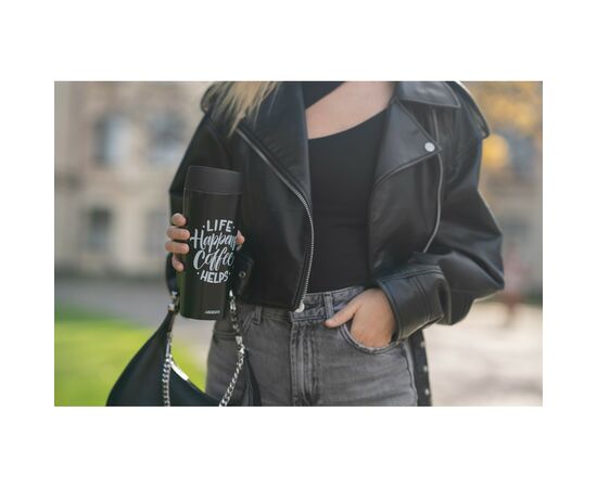 Термочашка Ardesto Coffee Time 450 мл Чорна (AR2645BC), изображение 3 Термочашка Ardesto Coffee Time 450 мл Чорна (AR2645BC), изображение 3