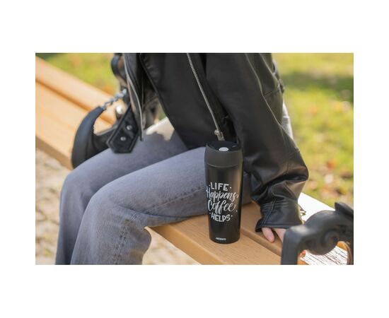 Термочашка Ardesto Coffee Time 450 мл Чорна (AR2645BC), изображение 6 Термочашка Ardesto Coffee Time 450 мл Чорна (AR2645BC), изображение 6